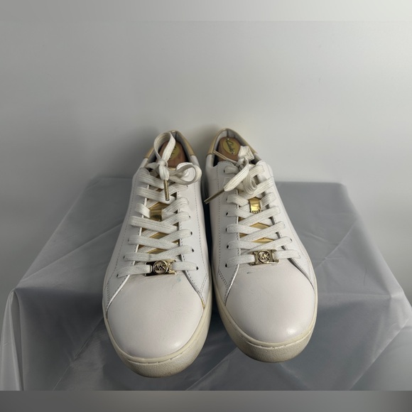 Michael Kors Leather 
 White and gold sneakers - Picture 1 of 8